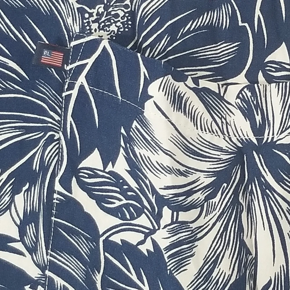 Polo Ralph Lauren Hawaiian Shirt. Plus Size 1XT. Lightweight. Vacation Resort.